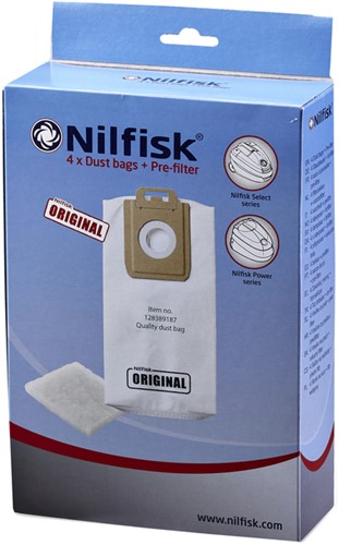 Stofzuigerzak Nilfisk Select 4 stuks 4 Stuk