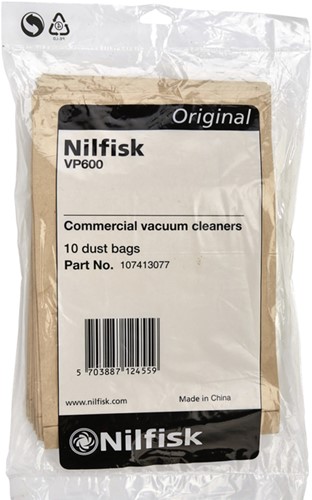 Stofzuigerzak Nilfisk VP600 10 stuks 10 Stuk-2
