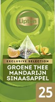 Thee Lipton Exclusive groene thee mandarijn sinaas 25 Stuk