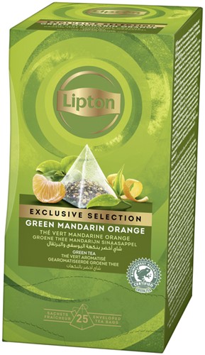 Thee Lipton Exclusive groene thee mandarijn sinaas 25 Stuk-2