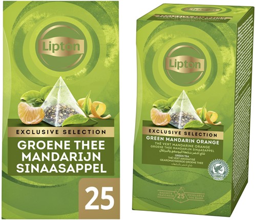Thee Lipton Exclusive groene thee mandarijn sinaas 25 Stuk-3
