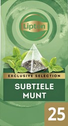 Thee Lipton Exclusive subtiele munt 25x2gr 25 Stuk