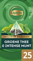 Thee Lipton Exclusive groene thee munt 25x2gr 25 Stuk