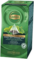 Thee Lipton Exclusive groene thee munt 25x2gr 25 Stuk-2