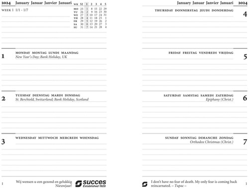 Calendarium 2026 Succes Junior 7dagen/2pagina's 1 Stuk-2