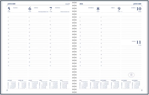 Agenda 2026 Ryam Weekplan Wire-o 7d/2p zwart 1 Stuk-2
