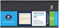 Agenda 2027 Ryam Memoplan 7 Nappa 7dagen/2pagina's landscape assorti-2