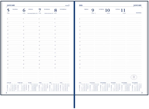 Agenda 2027 Ryam Weekplan Weekend Desk Lazio 7dagen/2pagina's assorti-2