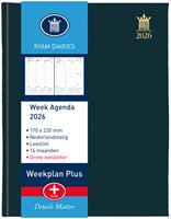 Agenda 2026 Ryam Weekplan Plus Mercury 7d/2p zwart 1 Stuk