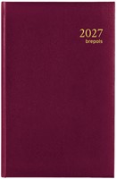 Agenda 2027 Brepols Saturnus Luxe 1dag/1pagina bordeaux