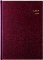 Agenda 2027 Brepols Bremax Santex A4 1dag/2pag 8 kolommen bordeaux