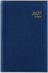 Agenda 2027 Brepols Saturnus Luxe 1dag/1pagina blauw