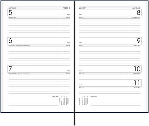 Agenda 2026 Ryam Efficiency Baladek 7d/2p bordeaux 1 Stuk-2