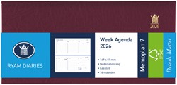 Agenda 2026 Ryam Memoplan 7 Suprema 7d/2p bordeaux 1 Stuk