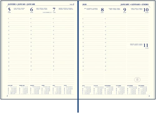 Agenda 2026 Ryam Executive Mundior 7d/2 bordeaux 1 Stuk-3