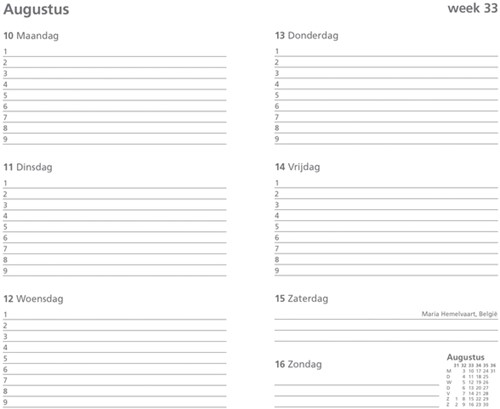 Schoolagenda 26-27 Ryam Cursus DeLuxe 7d/2p zwart 1 Stuk-1