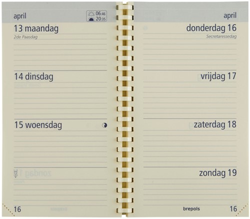 Agenda 2026 Brepols Opt Pocket Trento 7d/2p zw 1 Stuk-2