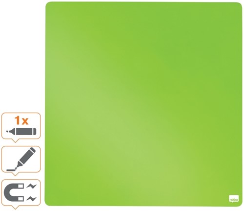 Whiteboard Nobo tegel 36x36cm groen magnetisch 1 Stuk-3