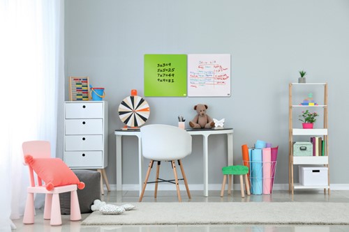 Whiteboard Nobo tegel 36x36cm groen magnetisch 1 Stuk-1