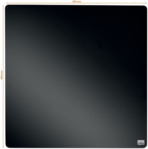 Whiteboard Nobo tegel 36x36cm zwart magnetisch 1 Stuk-2