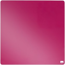Whiteboard Nobo tegel 36x36cm roze magnetisch 1 Stuk