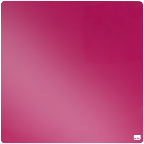 Whiteboard Nobo tegel 36x36cm roze magnetisch 1 Stuk