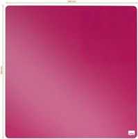 Whiteboard Nobo tegel 36x36cm roze magnetisch 1 Stuk-2