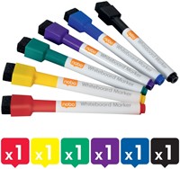 Whiteboardmarker Nobo mini assorti 6 stuks 6 Stuk-4