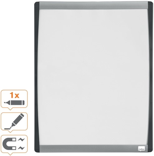 Whiteboard Nobo 35.5x28cm gewelfd 1 Stuk-1