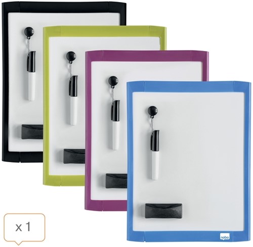 Whiteboard Nobo 21.6x28cm magnetisch assorti 1 Stuk