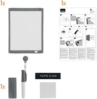 Whiteboard Nobo 21.6x28cm magnetisch assorti 1 Stuk-13
