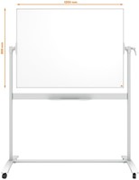 Whiteboard Nobo kantelbord mobiele 90x120cm 1 Stuk-11