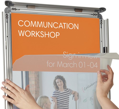 Kliklijst Nobo Essence A0 118x84cm aluminium 1 Stuk-3