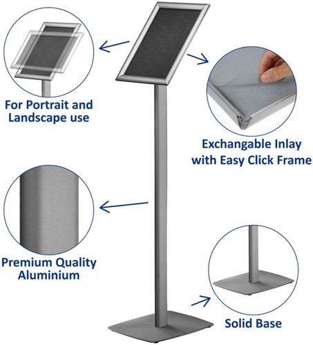 Infostandaard Europel incl A4 kliklijst 1 Stuk-2