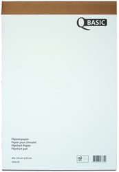 Flipoverpapier Qbasic 65x95cm blanco ruit 1 Stuk