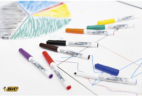 Whiteboardmarker Bic 1741 rond M rood 1 Stuk-6