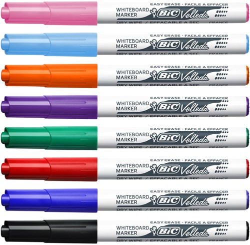 Whiteboardmarker Bic Velleda 1741 rond medium blauw-2