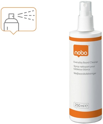 Whiteboard Nobo reinigersspray dagelijks 250 Milliliter-2