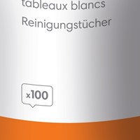 Whiteboard reinigingsdoekjes Nobo pot met 100 st 100 Stuk-3