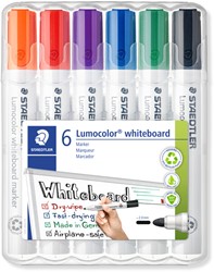 Whiteboardmarker Staedtler Lumocolor 351 standaard assorti 6 stuks