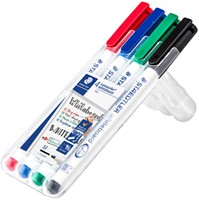 Whiteboardmarker Staedtler 301 rond 1mm ass 4 Stuk-2