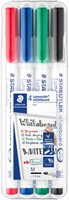 Whiteboardmarker Staedtler 301 rond 1mm ass 4 Stuk