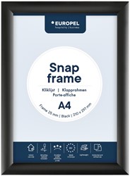 Kliklijst Europel A4 25mm zwart 1 Stuk