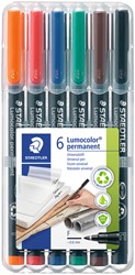 Viltstift Staedtler OHP Lumo F 318 perm wp6 6 Stuk