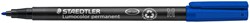 Viltstift Staedtler Lumocolor 317 permanent M blauw
