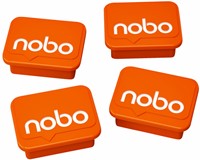 Magneet Nobo 22mm oranje 4 stuks 4 Stuk
