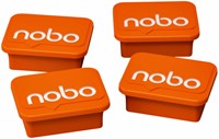 Magneet Nobo 22mm oranje 4 stuks 4 Stuk-2