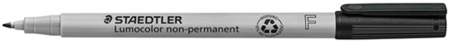 Viltstift Staedtler OHP Lumo F 316 non perm zwart 1 Stuk-2