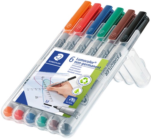 Viltstift Staedtler OHP Lumo M 315 non perm wp6 6 Stuk-2