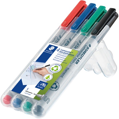 Viltstift Staedtler OHP Lumo SF 311 non perm wp4 4 Stuk-2
